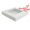 Pudełko białe kwadrat 16x16x2,5cm/ID-1804