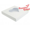 Pudełko biały matowy serce 14,5x14,5x4cm