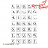 Stempel Alfabet Scrabble