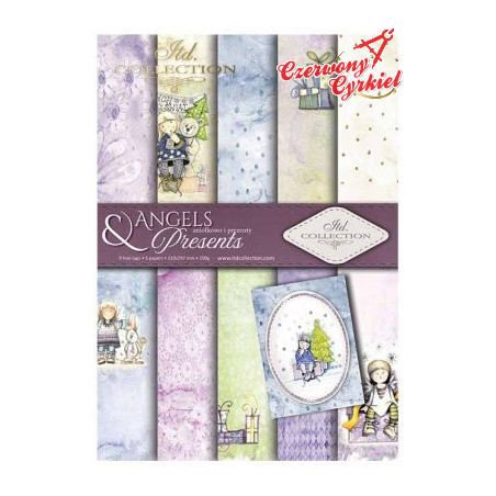 Papier do scrapbookingu A-4''Angels & Presents"SCRAP-022