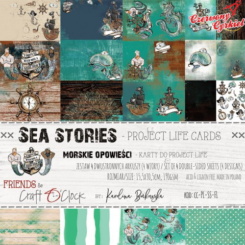 SEA STORIES - zestaw kart do Project Life