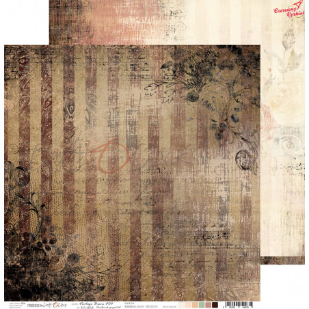 VINTAGE BISOU - 04 - dwustronny papier 30,5x30,5cm /pocałunek sprzed lat