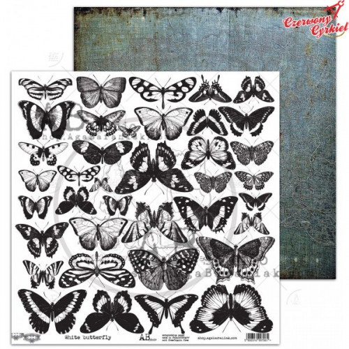 Elementy do wycinania  - "White-butterfly" 12'x12'