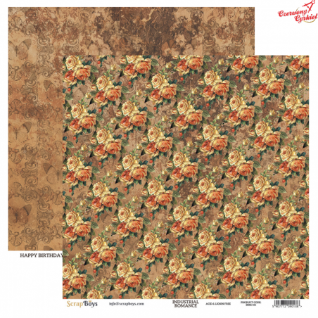 Dwustronny papier Industrial Romance/05 ScrapBoys 30x30cm