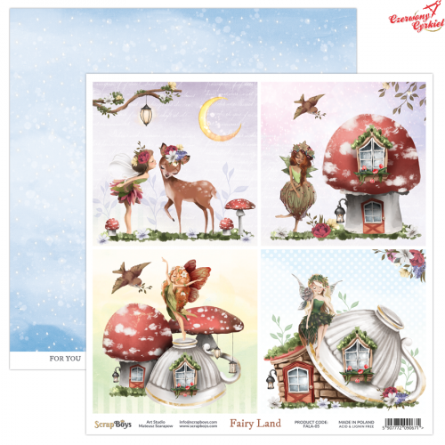 Dwustronny papier FAIRY LAND/05 ScrapBoys 30x30cm