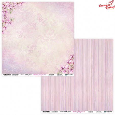 Dwustronny papier / Blooming Magnolia 01/02/ScrapAndMe