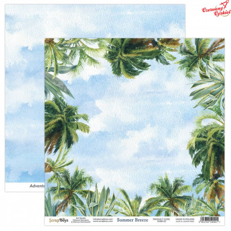 Dwustronny papier  -  Summer Breeze 02 Scrapboys/ 30x30cm