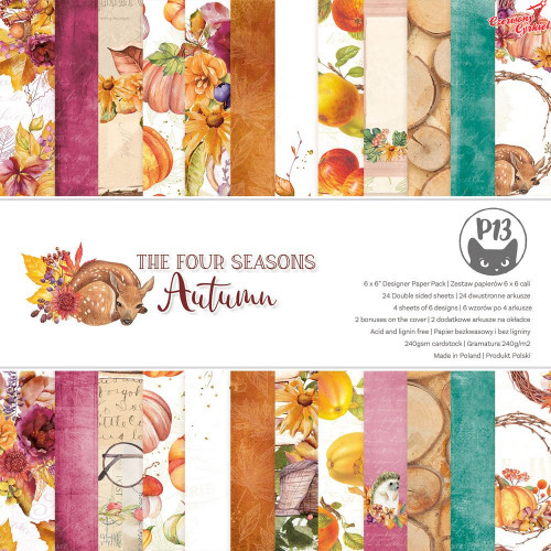 Zestaw papierów The Four Seasons - Autumn 15x15cm-...