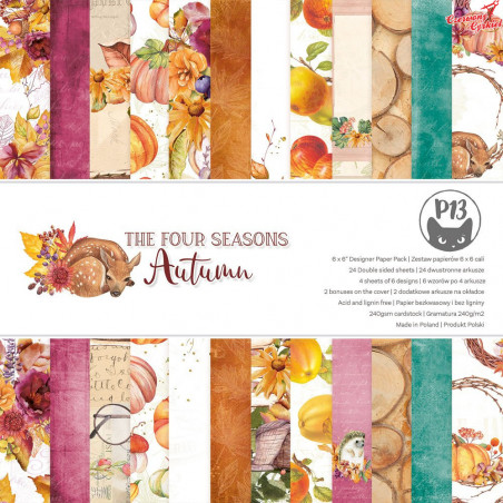 Zestaw papierów The Four Seasons - Autumn 15x15cm- Piątek Trzynastego