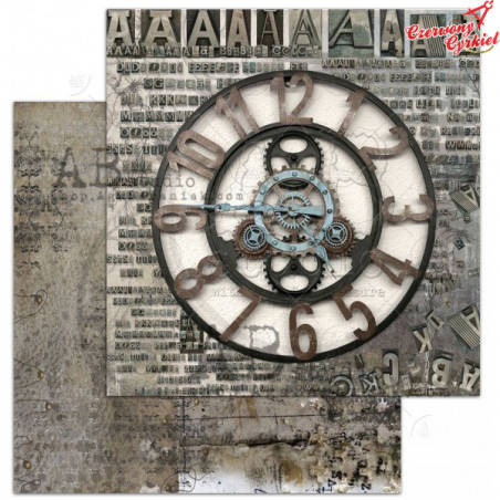 Papier scrapbooking "Love for old things"- arkusz 01 - Counting down - 30x30