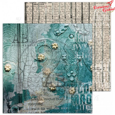 Papier scrapbooking "Love for old things"- arkusz 08 -Silence- 30x30