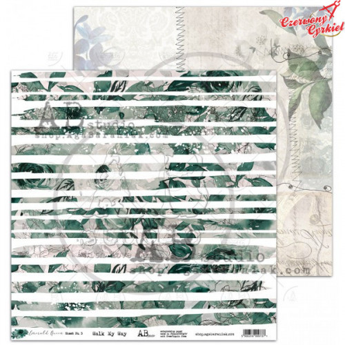 Papier scrapbooking "Emerald Queen"- arkusz 05 -...