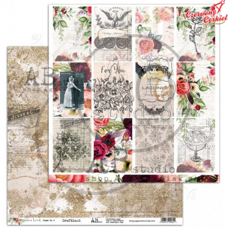 Papier do scrapbookingu "Never-never land"- arkusz 04 - Craftland 30x30