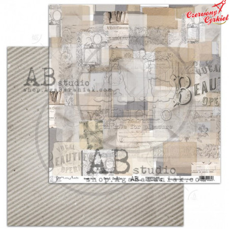 Papier do scrapbookingu "Somewhere"- arkusz 06 -  Sand Castel 30x30