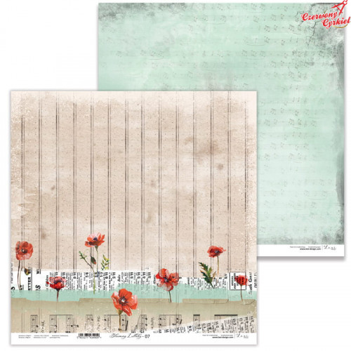 Dwustronny papier  30x30 cm - Blooming Lullaby 07 -...