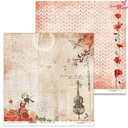 Dwustronny papier  30x30 cm - Blooming Lullaby 10 -...