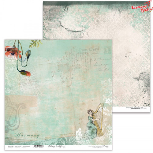 Dwustronny papier  30x30 cm - Blooming Lullaby 11 -...