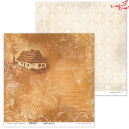 Dwustronny papier  30x30 cm - Pumpkin Seed 02 - Lexi Design