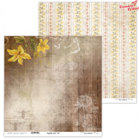 Dwustronny papier  30x30 cm - Pumpkin Seed 03 - Lexi Design