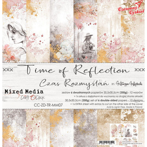 TIME OF REFLECTION - zestaw papierów 30,5x30,5cm   /CC