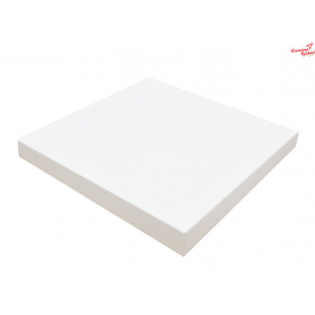 Pudełko na kartkę białe niskie pełne 14,5x14,5x2,5cm