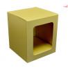 Pudełko na bombkę kubek 10x10x10cm złote perłowe GoatBox