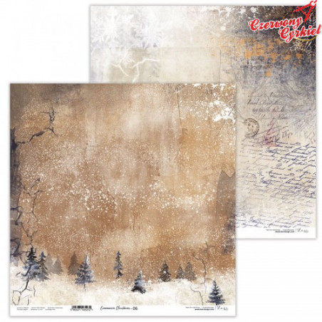 Dwustronny papier  30x30 cm - Cinnamon Christmas 06 - Lexi Design