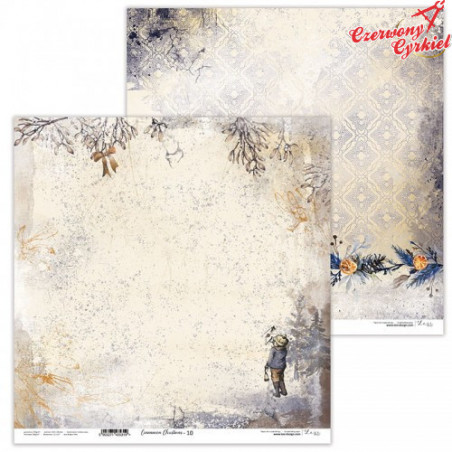 Dwustronny papier  30x30 cm - Cinnamon Christmas 10 - Lexi Design