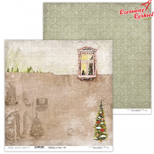 Dwustronny papier  30x30 cm - Christmas in Town 04...