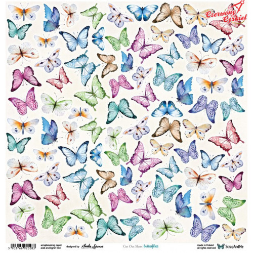 Butterflies - arkusz do wycinania / ScrapAndeMe