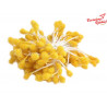 Pręciki do kwiatów mikrokulki żółte 5mm  /60