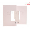 Baza kartki kwadratowa 15cm swing różowa perłowa GoatBox