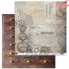 Papier do scrapbookingu "Old drawer"- arkusz 04 Old dreams- 30x30