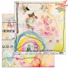Papier do scrapbookingu "Watercolour Magic"- arkusz 04  Pixie Dust - 30x30