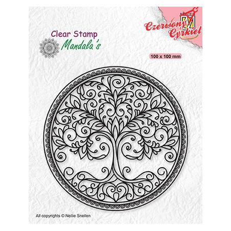 Stempel Nellie's Choice CSMAN003 Circle with tree