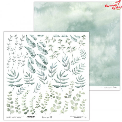 Leaves 01 - papier - 30,5 cm x 30,5 cm - Lexi Design