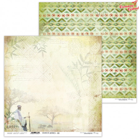 Colors of Africa 03 - papier - 30,5 cm x 30,5 cm - Lexi Design