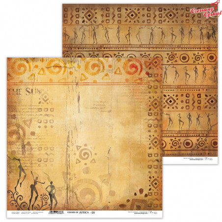 Colors of Africa 09 - papier - 30,5 cm x 30,5 cm - Lexi Design