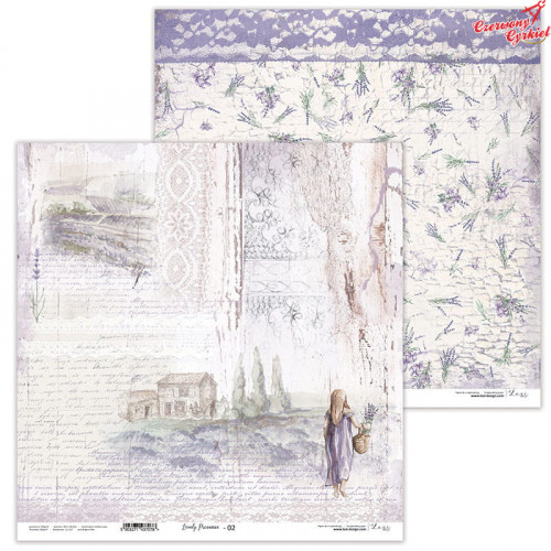 Lovely Provence 02 - papier - 30,5 cm x 30,5 cm -...