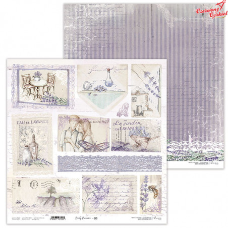 Lovely Provence 03 - papier - 30,5 cm x 30,5 cm - Lexi Design