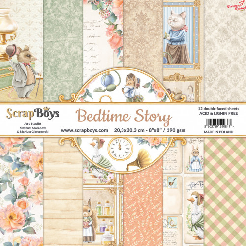 Zestaw papierów Bedtime Story 10 Scrap Boys...