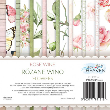 Rózane Wino-FLOWERS -Paper Heaven