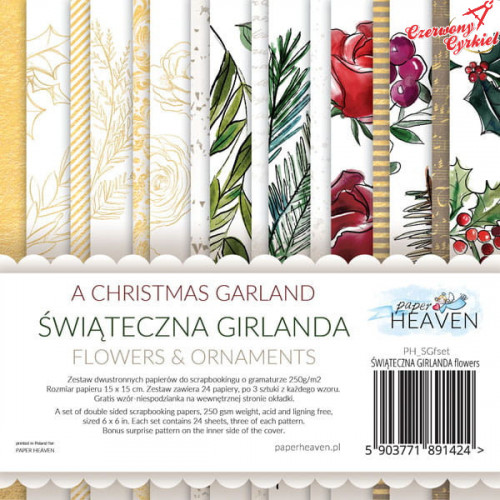 Świąteczna Girlanda -FLOWERS -Paper Heaven