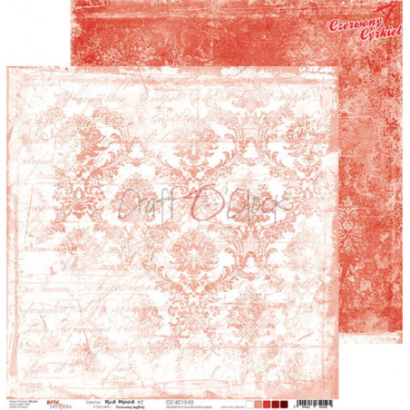 BASIC 13 - RED MOOD - 02 - dwustronny papier 30,5x30,5cm m