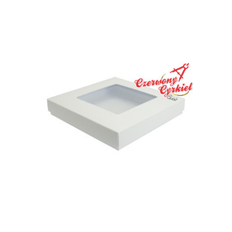 Pudełko białe kwadrat 14,5x14,5x2,5cm