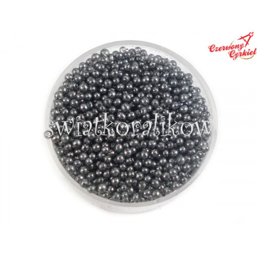 Mikrokulki perłowe szklane bulion grafitowe 1-1,5mm /10