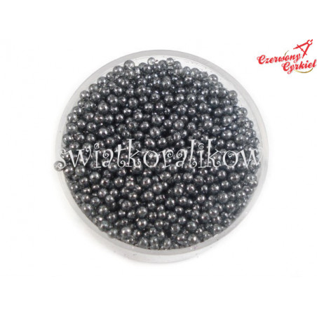 Mikrokulki perłowe szklane bulion czarne 1-1,5mm /9