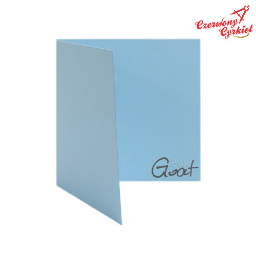 Baza kartki kwadratowa 13,5cm błękitna  GoatBox