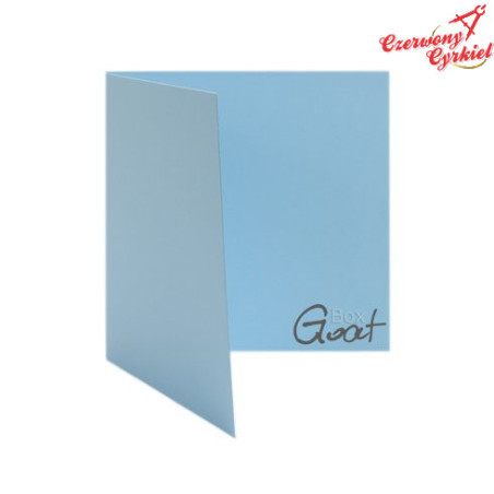 Baza kartki kwadratowa 13,5cm błękitna  GoatBox