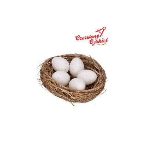 Gniazda dekoracyjne z jajeczkami 7cm 1sztuka